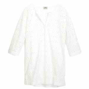 J.Crew Laser Cut Eyelet Cover Up